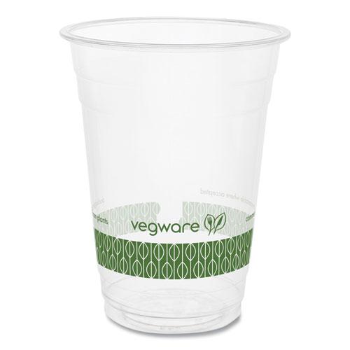 96-Series Cold Cup, 16 oz, Clear/Green, 1,000/Carton. Picture 1