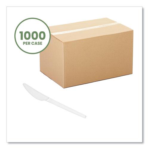White CPLA Cutlery, Knife, 1,000/Carton. Picture 2