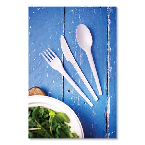 White CPLA Cutlery, Fork, 1,000/Carton. Picture 5