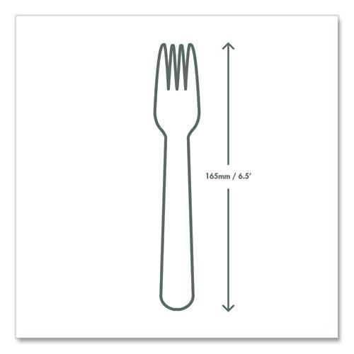 White CPLA Cutlery, Fork, 1,000/Carton. Picture 6