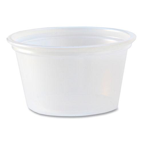Portion Cups, 0.75 oz, Translucent, 125/Sleeve, 20 Sleeve/Carton. Picture 1
