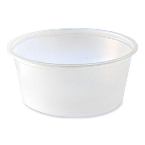 Portion Cups, 3.25 oz, Translucent, 125/Sleeve, 20 Sleeve/Carton. Picture 1