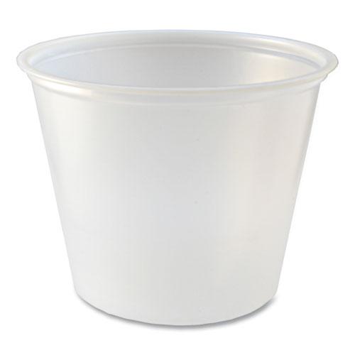 Portion Cups, 5.5 oz, Translucent, 125/Sleeve, 20 Sleeve/Carton. Picture 1