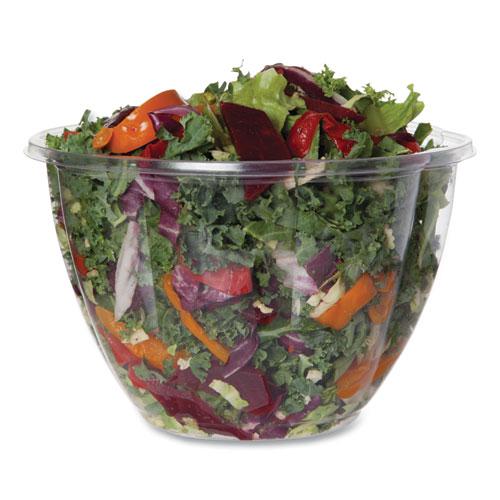 Salad Bowls, 48 oz, 6.69" Diameter x 4.38"h, Clear, Plastic, 300/Carton. Picture 2
