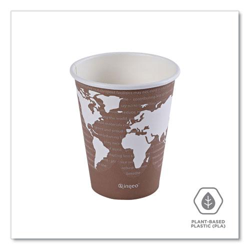 World Art Renewable and Compostable Hot Cups, 8 oz, Plum, 50/Pack. Picture 5