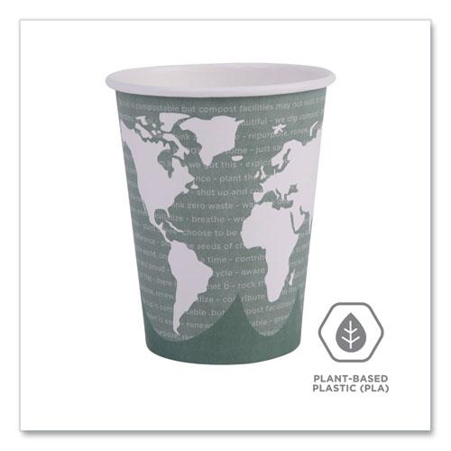 World Art Renewable and Compostable Hot Cups, 12 oz, Gray, 50/Pack. Picture 5