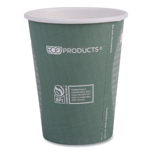 World Art Renewable and Compostable Hot Cups, 12 oz, Gray, 50/Pack. Picture 6