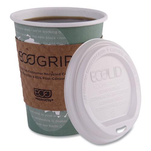 World Art Renewable and Compostable Hot Cups, 12 oz, Gray, 50/Pack. Picture 8