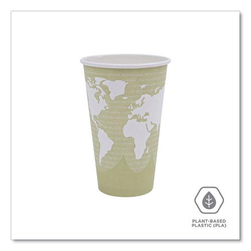World Art Renewable and Compostable Hot Cups, 16 oz, Moss, 50/Pack. Picture 5