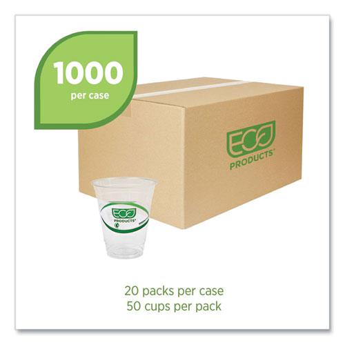 GreenStripe Renewable and Compostable Cold Cups, 12 oz, Clear, 50/Pack, 20 Packs/Carton. Picture 2