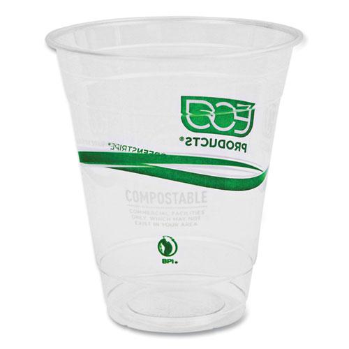 GreenStripe Renewable and Compostable Cold Cups, 12 oz, Clear, 50/Pack, 20 Packs/Carton. Picture 6