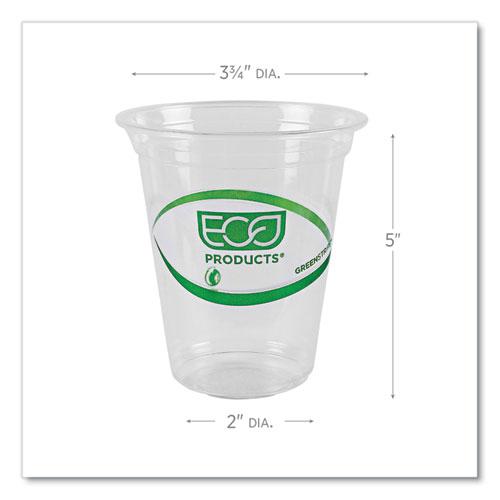 GreenStripe Renewable and Compostable Cold Cups, 16 oz, Clear, 50/Pack, 20 Packs/Carton. Picture 3