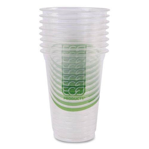 GreenStripe Renewable and Compostable Cold Cups, 16 oz, Clear, 50/Pack, 20 Packs/Carton. Picture 7