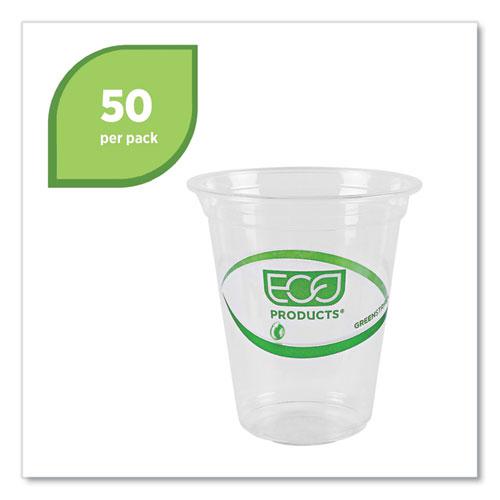 GreenStripe Renewable and Compostable Cold Cups Convenience Pack, Clear, 16 oz, 50/Pack. Picture 2