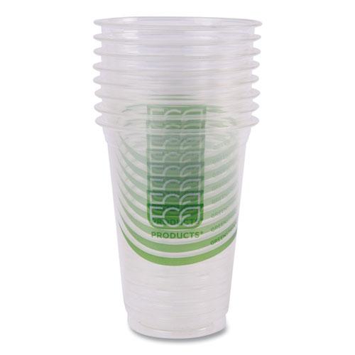 GreenStripe Renewable and Compostable Cold Cups Convenience Pack, Clear, 16 oz, 50/Pack. Picture 7