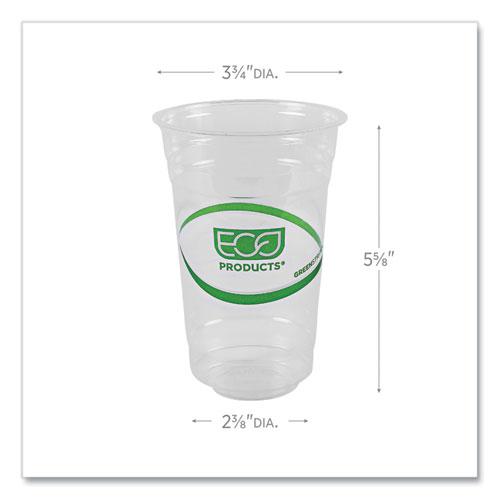 GreenStripe Renewable and Compostable Cold Cups, 20 oz, Clear, 50/Pack, 20 Packs/Carton. Picture 3