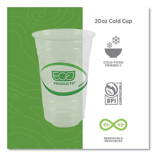 GreenStripe Renewable and Compostable Cold Cups, 20 oz, Clear, 50/Pack, 20 Packs/Carton. Picture 4