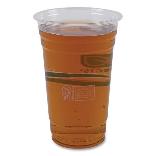 GreenStripe Renewable and Compostable Cold Cups, 20 oz, Clear, 50/Pack, 20 Packs/Carton. Picture 6