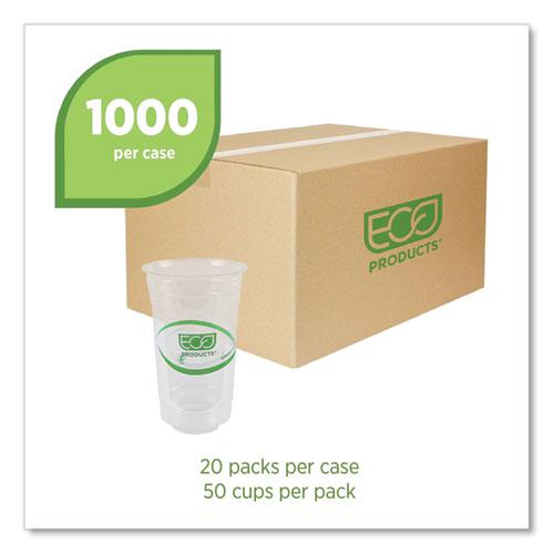 GreenStripe Renewable and Compostable PLA Cold Cups, 24 oz, 50/Pack, 20 Packs/Carton. Picture 2