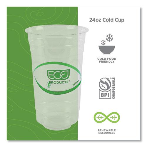 GreenStripe Renewable and Compostable PLA Cold Cups, 24 oz, 50/Pack, 20 Packs/Carton. Picture 4