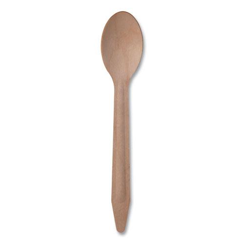 Wood Cutlery, Spoon, Natural, 500/Carton. Picture 1