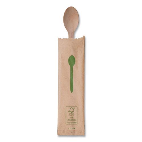 Wood Cutlery, Spoon, Natural, 500/Carton. Picture 3