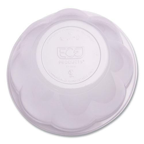 Renewable and Compostable Salad Bowls with Lids, 24 oz, Clear, Plastic, 50/Pack, 3 Packs/Carton. Picture 5