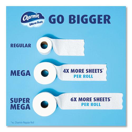 Ultra Soft Bathroom Tissue, Mega Roll, Septic Safe, 2-Ply, White, 224 Sheets/Roll, 18 Rolls/Carton. Picture 9