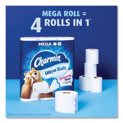 Ultra Soft Bathroom Tissue, Mega Roll, Septic Safe, 2-Ply, White, 224 Sheets/Roll, 12 Rolls/Pack, 4 Packs/Carton. Picture 7