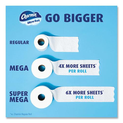 Ultra Soft Bathroom Tissue, Mega Roll, Septic Safe, 2-Ply, White, 224 Sheets/Roll, 12 Rolls/Pack, 4 Packs/Carton. Picture 8