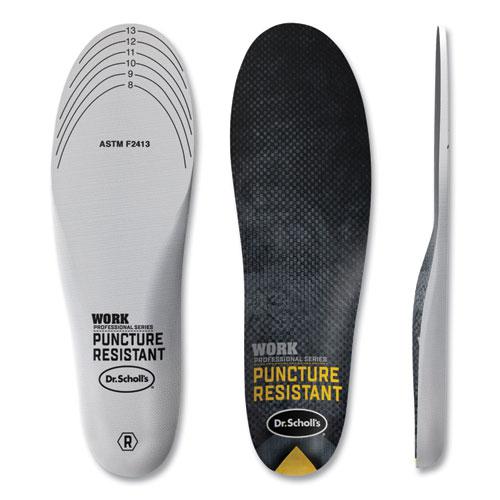 Professional Series Work Puncture Resistant Insoles for Men, Men's Size 8 to 14, Black. Picture 3