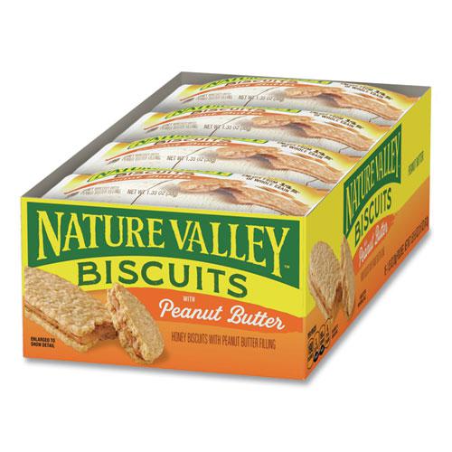 Biscuits, Peanut Butter, 1.35 oz Packet, 16/Box. Picture 1