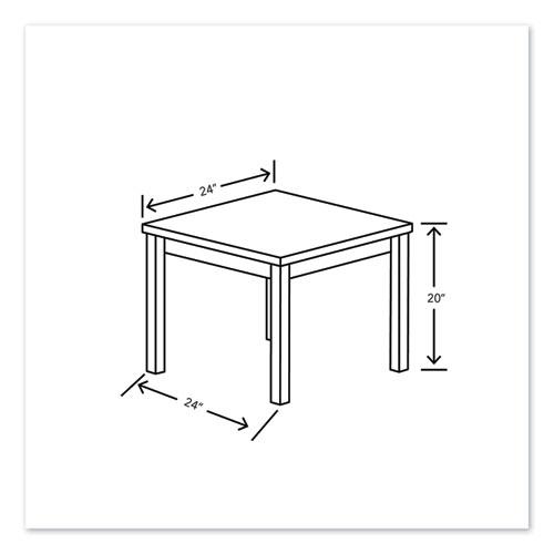 80000 Series Laminate Occasional Corner Table, 24w x 24d x 20h, Pinnacle. Picture 4