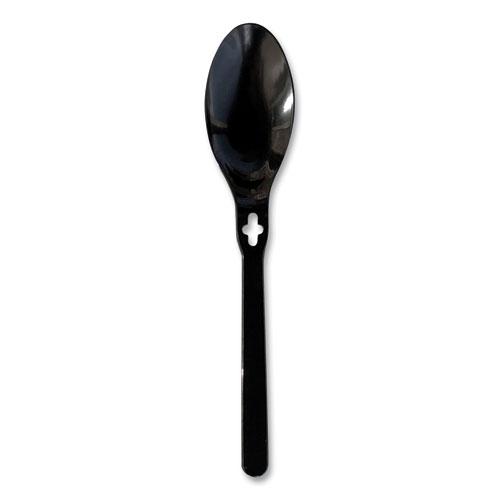 Spoon WeGo Polystyrene, Spoon, Black, 1000/Carton. Picture 1