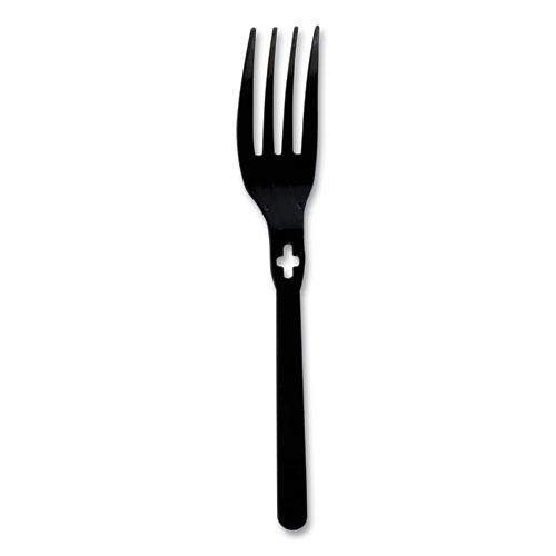 Fork WeGo Polystyrene, Fork, Black, 1000/Carton. Picture 1