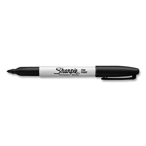 Fine Tip Permanent Marker Value Pack with (1) Bonus S-Gel 0.7 mm Black Ink Pen, Fine Bullet Tip Markers, Black Ink, 36/Pack. Picture 2