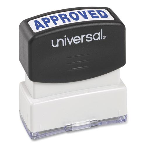Message Stamp, APPROVED, Pre-Inked One-Color, Blue. Picture 3