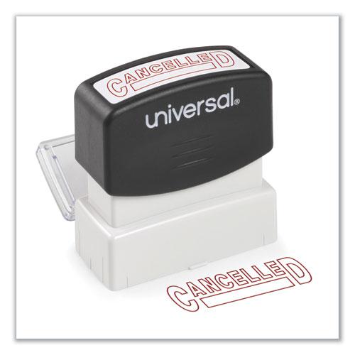 Message Stamp, CANCELLED, Pre-Inked One-Color, Red. Picture 1