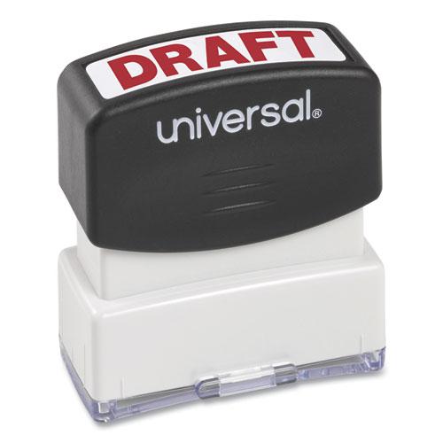 Message Stamp, DRAFT, Pre-Inked One-Color, Red. Picture 2
