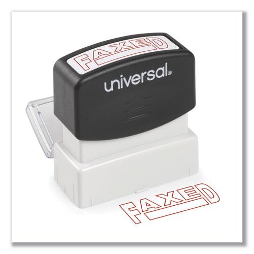 Message Stamp, FAXED, Pre-Inked One-Color, Red. Picture 1