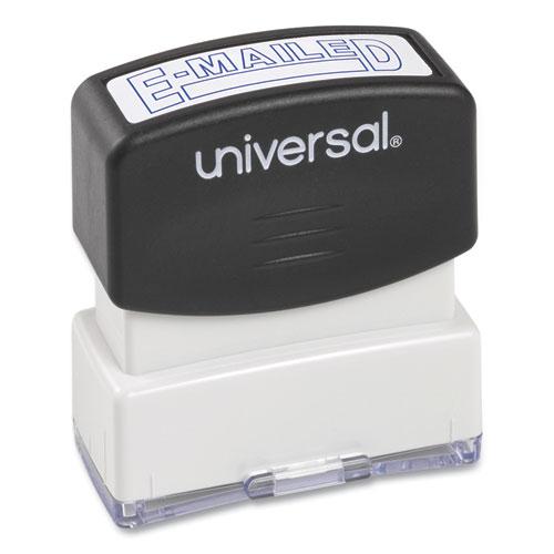 Message Stamp, E-MAILED, Pre-Inked One-Color, Blue. Picture 2