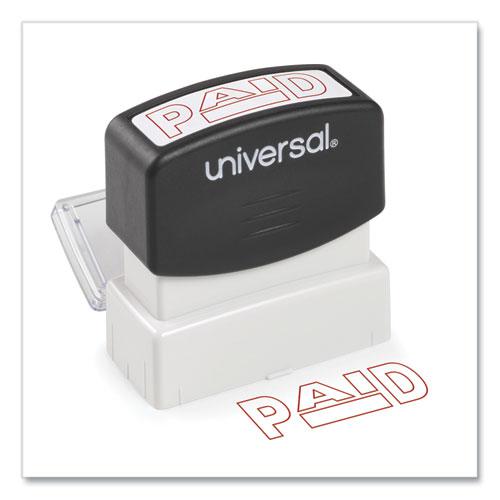 Message Stamp, PAID, Pre-Inked One-Color, Red. Picture 1