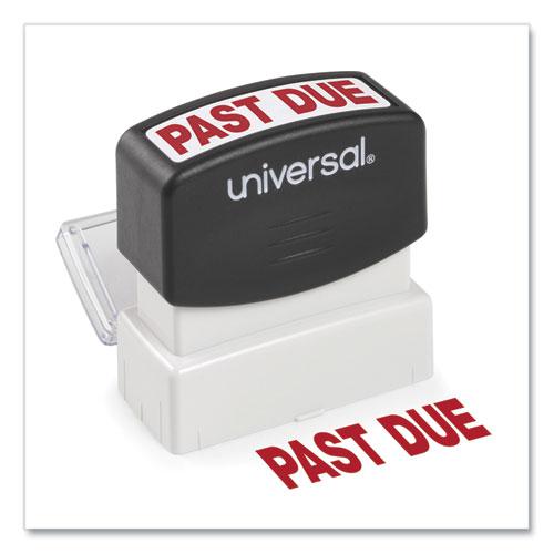 Message Stamp, PAST DUE, Pre-Inked One-Color, Red. Picture 1