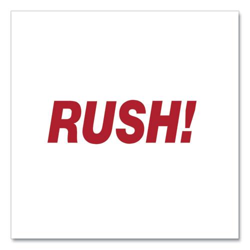 Message Stamp, RUSH, Pre-Inked One-Color, Red. Picture 3