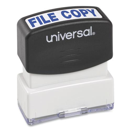 Message Stamp, FILE COPY, Pre-Inked One-Color, Blue. Picture 2