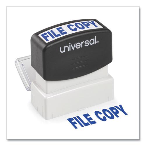 Message Stamp, FILE COPY, Pre-Inked One-Color, Blue. Picture 1