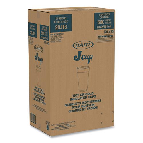 Foam Drink Cups, 20 oz, White, 25/Bag, 20 Bags/Carton. Picture 2