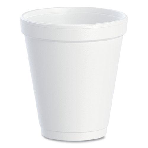 Foam Drink Cups, 8 oz, White, 25/Bag, 40 Bags/Carton. Picture 1