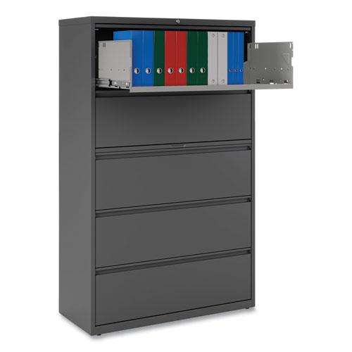 Lateral File, 5 Legal/Letter/A4/A5-Size File Drawers, Charcoal, 42" x 18.63" x 67.63". Picture 7