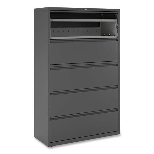 Lateral File, 5 Legal/Letter/A4/A5-Size File Drawers, Charcoal, 42" x 18.63" x 67.63". Picture 8